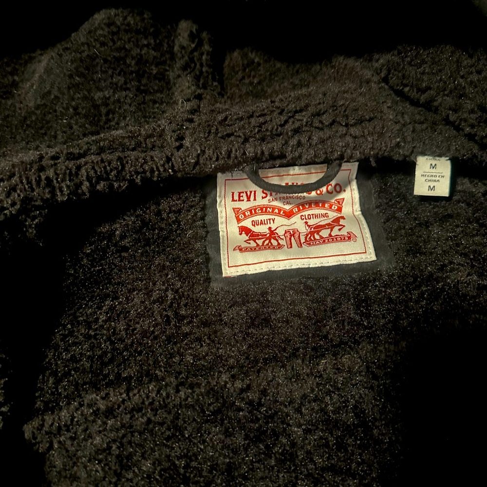 Levi stratus heavy fur coat